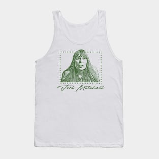 Joni Mitchell / Retro 70s Style Fan Art Design Tank Top